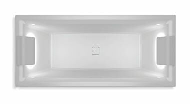 Встраиваемая акриловая ванна Riho Still Square Led 170х75 LR с подсветкой подголовников и сифоном (комплект)
