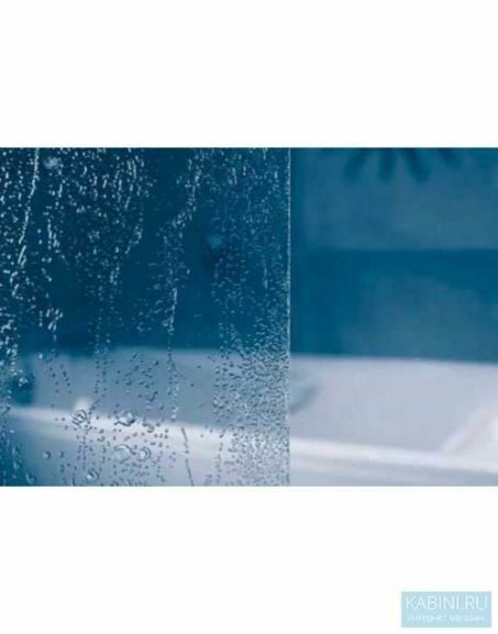 Шторка на ванну Ravak AVDP3-150 профиль белый, пластик Rain