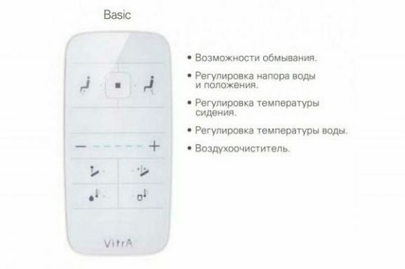 Интеллектуальный подвесной унитаз-биде Vitra Comfort 38*60 безободковый с крышкой-сиденьем микролифт